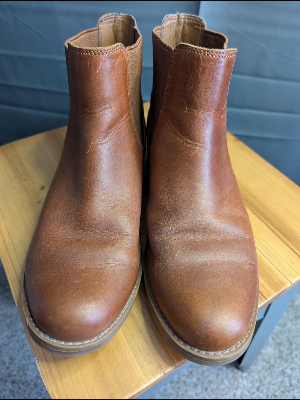 Timberland Magby Low Chelsea Boots Tan Leather Womens Size 8.5